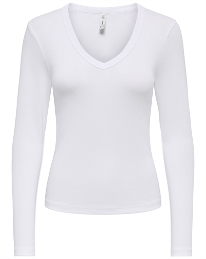 Only - ONLRiley V Neck Top - Cloud Dancer